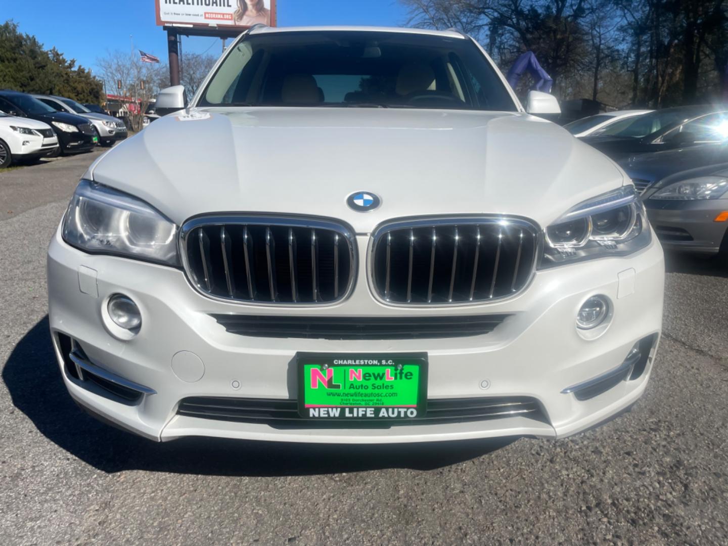 2014 WHITE BMW X5 XDRIVE35I (5UXKR0C54E0) with an 3.0L engine, Automatic transmission, located at 5103 Dorchester Rd., Charleston, SC, 29418-5607, (843) 767-1122, 36.245171, -115.228050 - Photo#1